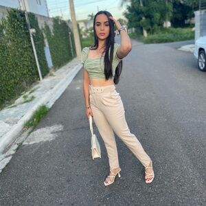 Stylish Cream Women's Pants